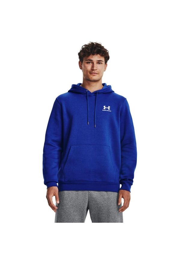 Bluza męska Under Armour Essential Fleece Hoodie. Typ kołnierza: kaptur. Kolor: niebieski. Sport: fitness