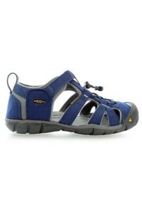 keen - Buty do chodzenia damskie Keen Seacamp II Cnx. Zapięcie: rzepy. Kolor: niebieski, wielokolorowy, szary, brązowy. Materiał: syntetyk, materiał. Sport: turystyka piesza