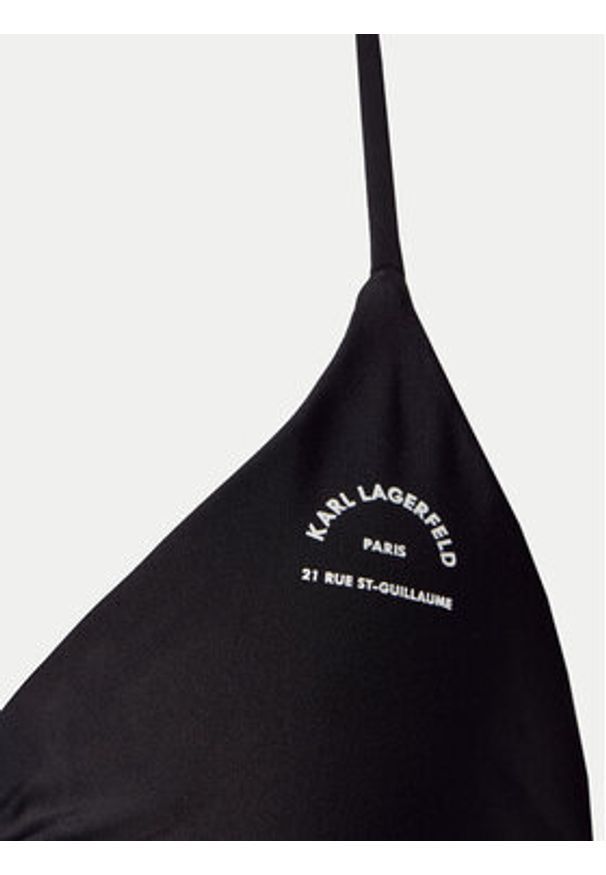 Karl Lagerfeld - KARL LAGERFELD Góra od bikini A1W46098 Czarny. Kolor: czarny. Materiał: syntetyk