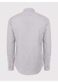 Pako Lorente - PAKO LORENTE – Biała koszula w wyrazisty wzór P23WF-1X-017-B-S. Kolor: biały. Materiał: elastan, bawełna, jeans. Wzór: nadruk, kolorowy #9