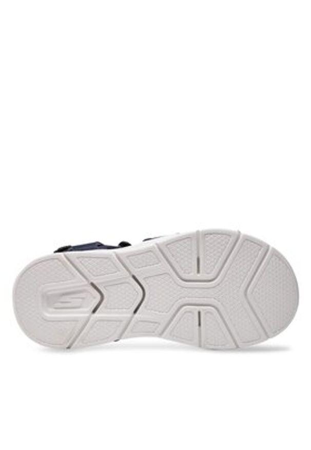 skechers - Skechers Sandały Go Consistent Sandal-Tributary 229097/NVBK Granatowy. Kolor: niebieski. Materiał: skóra