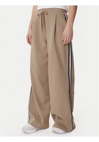 Weekend Max Mara Spodnie dresowe Perdoni 2615781051 Beżowy Wide Leg. Kolor: beżowy. Materiał: bawełna #1