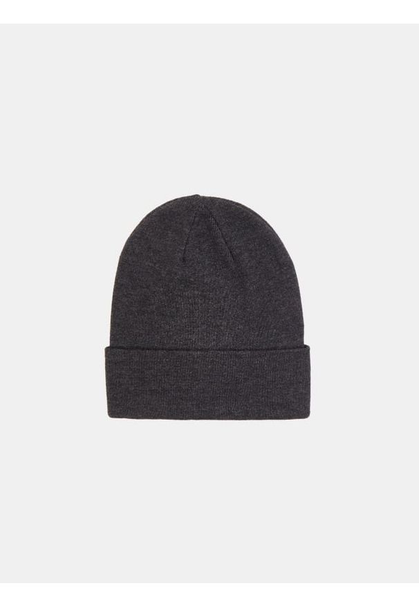 Sinsay - Czapka beanie z domieszką wiskozy - szary. Kolor: szary. Materiał: wiskoza