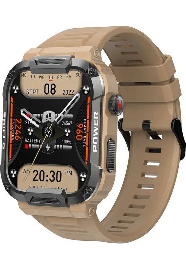 Smartwatch Rubicon RNCF07 Brązowy. Rodzaj zegarka: smartwatch. Kolor: brązowy