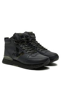 Replay - REPLAY Sneakersy Arthur Ry Mid Mid-Top GMS68.000.C0091S Czarny. Kolor: czarny. Materiał: skóra