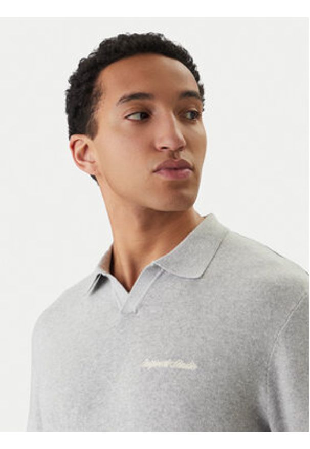 Jack & Jones Polo Norrebro 12297926 Szary Relaxed Fit. Typ kołnierza: polo. Kolor: szary. Materiał: bawełna