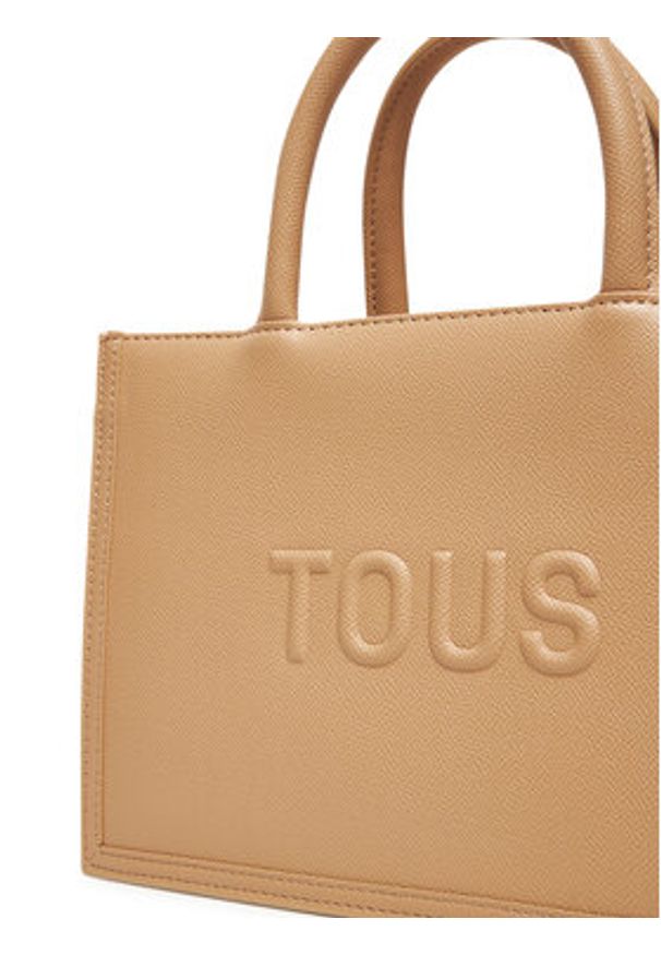 Tous - TOUS Torebka Brenda 2002192144 Beżowy. Kolor: beżowy. Materiał: skórzane