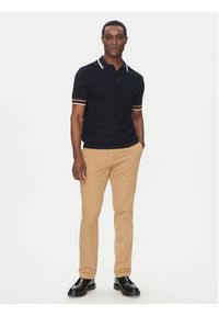 Karl Lagerfeld - KARL LAGERFELD Polo 655017 552307 Granatowy Slim Fit. Typ kołnierza: polo. Kolor: niebieski. Materiał: bawełna #6