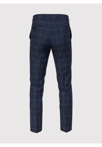 Pako Lorente - PAKO LORENTE – Granatowe spodnie garniturowe. Kolor: niebieski. Materiał: wełna #4