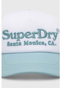 Superdry czapka z daszkiem z aplikacją. Wzór: aplikacja #2