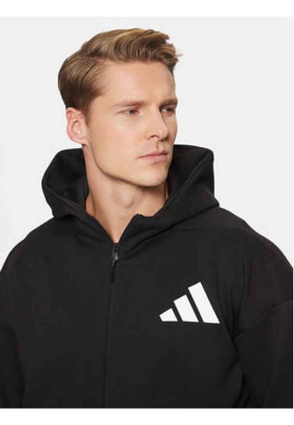Adidas - adidas Bluza Z.N.E. JD5984 Czarny Regular Fit. Kolor: czarny. Materiał: bawełna
