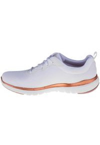 skechers - Buty sportowe Sneakersy damskie, Skechers Flex Appeal 3.0. Kolor: czerwony, biały, pomarańczowy, żółty, wielokolorowy. Sport: turystyka piesza