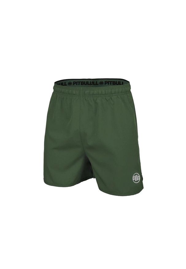 PITBULL - Spodenki sportowe treningowe męskie Pitbull West Coast Performance Small Logo. Kolor: zielony. Długość: krótkie. Sezon: lato