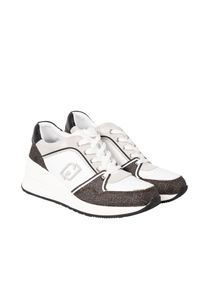 Liu Jo - Liu-Jo Sneakersy "Alyssa 10" | BA3137 PX120 | Kobieta | Biały, Brązowy. Okazja: na co dzień. Kolor: biały, wielokolorowy, brązowy. Materiał: skóra. Obcas: na koturnie #1