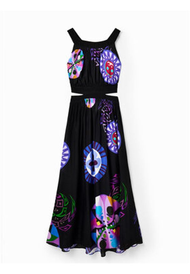 Desigual Sukienka letnia 23SWMW21 Kolorowy Regular Fit. Materiał: wiskoza. Wzór: kolorowy. Sezon: lato
