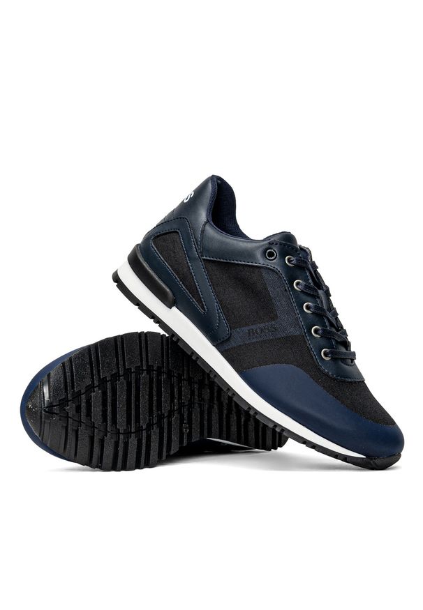 Boss Kidswear - Sneakersy dziecięce granatowe BOSS Kidswear J29261-849. Okazja: na co dzień. Kolor: niebieski