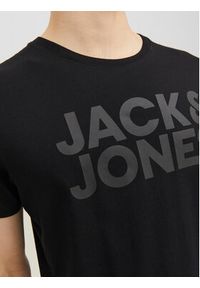 Jack & Jones - Jack&Jones T-Shirt Corp 12151955 Czarny Standard Fit. Kolor: czarny. Materiał: bawełna #6