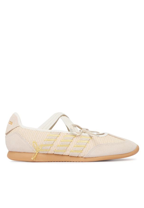 Adidas - adidas Baleriny Barreda Mary Jane KI3380 Beżowy. Kolor: beżowy. Materiał: skóra, zamsz