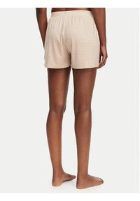 BOSS Szorty piżamowe 50561055 Beżowy Regular Fit. Kolor: beżowy. Materiał: lyocell #3