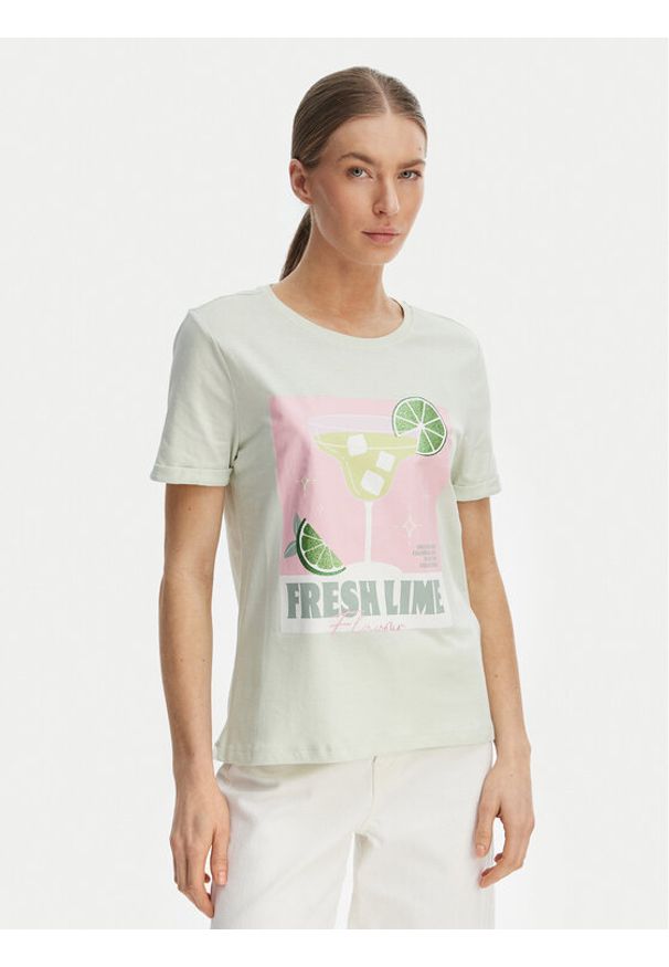 only - ONLY T-Shirt Kita 15291465 Zielony Regular Fit. Kolor: zielony. Materiał: bawełna