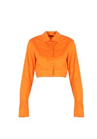 Pinko Koszula "Caloroso" | 100697 Y6VW | Kobieta | Pomarańczowy. Okazja: do pracy, na spotkanie biznesowe. Kolor: pomarańczowy. Materiał: bawełna. Długość rękawa: długi rękaw. Długość: długie. Styl: klasyczny, elegancki, wizytowy, biznesowy