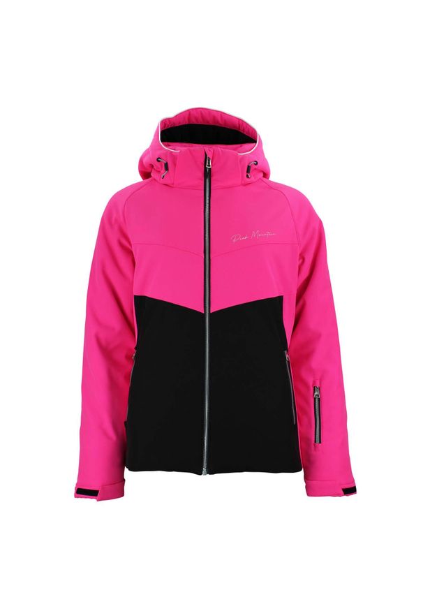 PEAK MOUNTAIN - Damska kurtka narciarska Peak Mountain Afolir. Kolor: różowy, wielokolorowy, czarny. Sezon: zima. Sport: narciarstwo