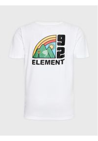 Element T-Shirt Farm ELYZT00159 Biały Regular Fit. Kolor: biały. Materiał: bawełna