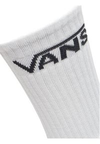 Vans Zestaw 3 par wysokich skarpet męskich Classic Crew VN000F0X Biały. Kolor: biały. Materiał: materiał, bawełna
