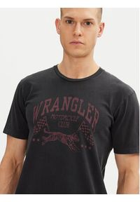 Wrangler T-Shirt 205921 Czarny Regular Fit. Kolor: czarny. Materiał: bawełna #3