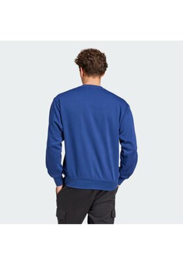 Adidas - adidas Bluza Essentials Feel Cozy JE3792 Granatowy Regular Fit. Kolor: niebieski. Materiał: bawełna