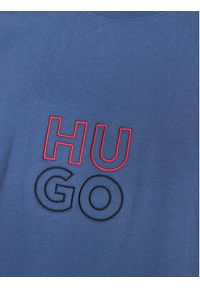 Hugo T-Shirt 50490418 Granatowy Relaxed Fit. Kolor: niebieski. Materiał: bawełna #4