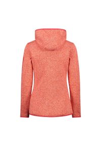 Polar z kapturem dla kobiet CMP. Typ kołnierza: kaptur. Kolor: wielokolorowy, biały, pomarańczowy. Materiał: polar. Sport: turystyka piesza #2