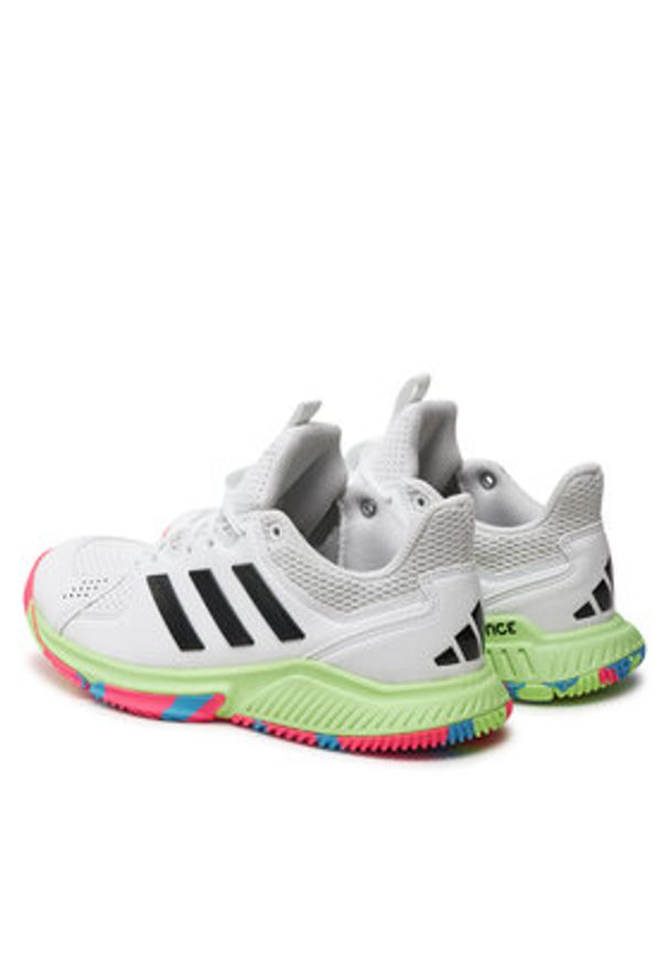 Adidas - adidas Buty halowe Court Flight IE0840 Biały. Kolor: biały. Materiał: materiał