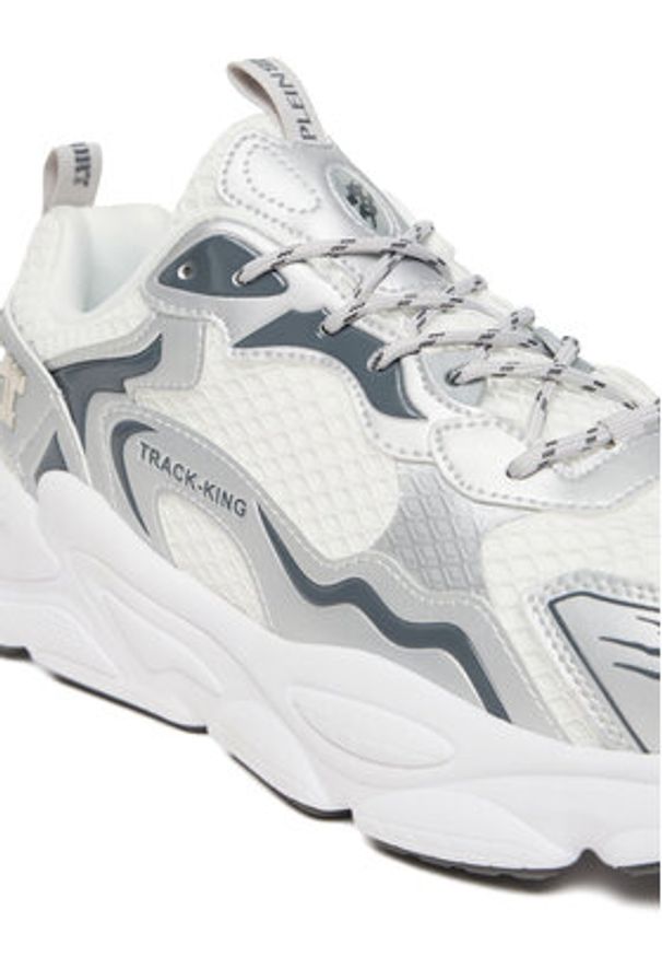 Plein Sport Sneakersy Track-King Mag FAES USC0843 STE003N Biały. Kolor: biały. Materiał: mesh