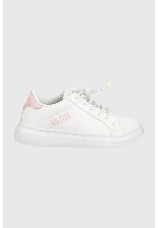 Big-Star - Big Star sneakersy dziecięce kolor biały. Nosek buta: okrągły. Kolor: biały. Materiał: guma