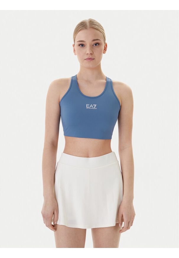 EA7 Emporio Armani Biustonosz sportowy 7W001146 AF12625 UB064 Niebieski. Kolor: niebieski. Materiał: syntetyk