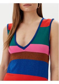 LOLA CASADEMUNT Sukienka dzianinowa MS2516032 Kolorowy Regular Fit. Materiał: syntetyk. Wzór: kolorowy #3