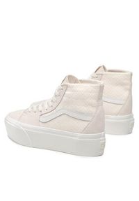 Vans Sneakersy Sk8-Hi Tapered VN0A7Q5PBKN1 Beżowy. Kolor: beżowy. Materiał: materiał