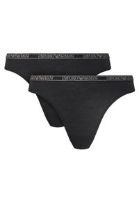 Emporio Armani Underwear Komplet stringów EW000402 AF10889 MC005 Czarny. Kolor: czarny. Materiał: wiskoza #1