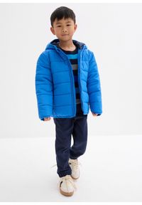 bonprix - Kurtka pikowana z kapturem. Typ kołnierza: kaptur. Kolor: niebieski #3