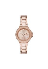 DKNY Zegarek Chambers NY6642 Różowe złocenie. Kolor: różowy
