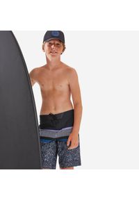 OLAIAN - Spodenki surfingowe dla dzieci Olaian 900. Kolor: czarny. Materiał: materiał, poliester, elastan. Długość: długie