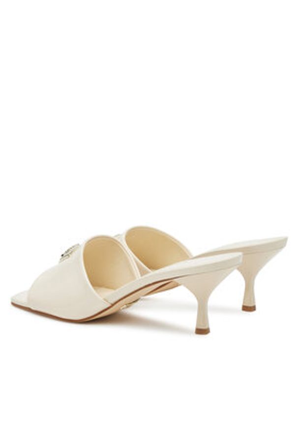 Guess Klapki FLJLUS PAF03 Écru. Materiał: skóra