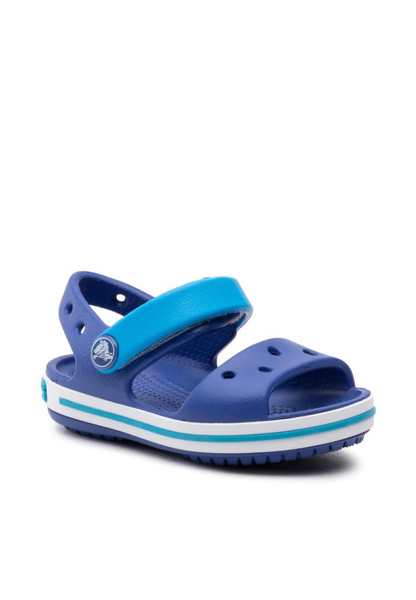 Sandały Crocs - Crocband Sandal Kids 12856 Cerulean Blue/Ocean. Okazja: na spacer. Kolor: niebieski. Sezon: lato. Styl: klasyczny