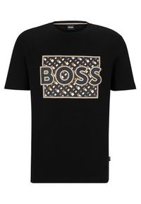 BOSS - Boss T-Shirt 50489334 Czarny Regular Fit. Kolor: czarny. Materiał: bawełna