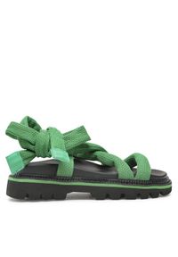 Tommy Jeans Sandały Sandal EN0EN02073 Zielony. Kolor: zielony. Materiał: materiał #1