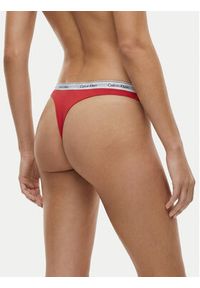 Calvin Klein Underwear Stringi 000QD5043E Różowy. Kolor: różowy. Materiał: bawełna #3
