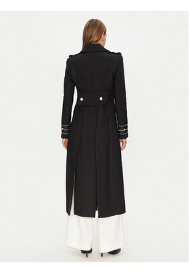 Babylon Płaszcz przejściowy E00280 Czarny Regular Fit. Kolor: czarny. Materiał: syntetyk