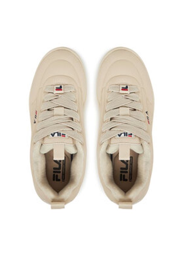Fila Sneakersy Superbubble FFW0536 70027 Beżowy. Kolor: beżowy. Materiał: skóra
