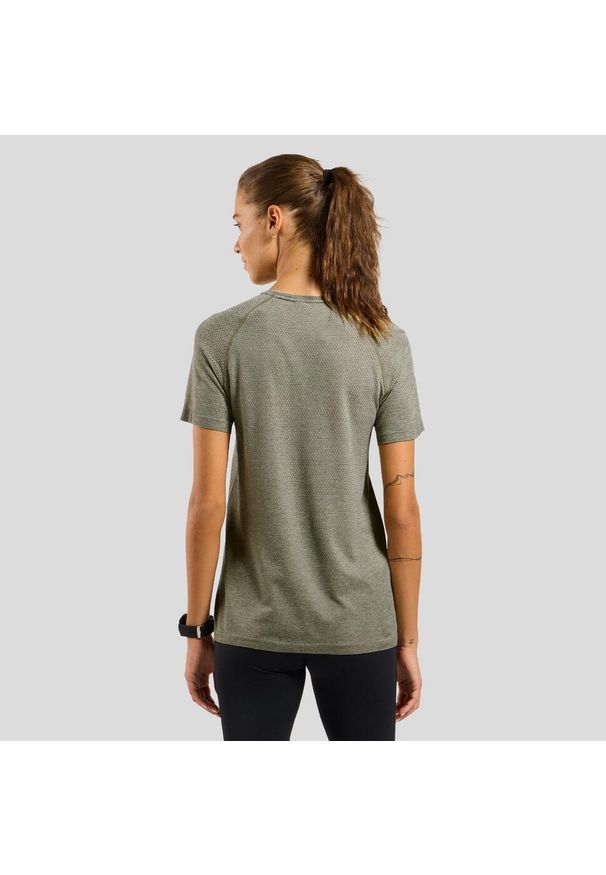 Koszulka damska Odlo ESSENTIAL SEAMLESS T-shirt crew neck l/s. Kolor: szary. Sport: bieganie